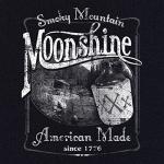 Smoky Mountain Moonshine T-Shirt American South Drinking Men's Novelty Shirt Brown Large