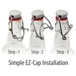 EZ Cap 16 oz Beer Bottles - 12 Pack