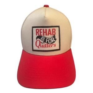 Popfizzy Rehab is for Quitters Hat for Men and Women, Alcohol Gifts for Drinkers, Funny Beer Drinking Hat with Funny Saying