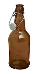 12-Pack 16 oz. Amber EZ Cap Beer Bottles