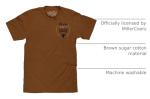 Tee Luv Men's Coors Banquet Beer Shirt - Front and Back Coors Rodeo Bull T-Shirt, Brown Sugar, L
