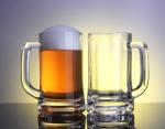 BothEarn Dimple Beer Mug Set of 2 - Clear Heavy Thick Pub Glass with Large Handle - Stein Cup for Craft Beer Lover,12 oz