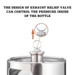 TMCRAFT 170OZ Stainless Steel Mini Keg, Portable beer growler with Exhaust Valve Designed Cap to Keep Beverage Fresh