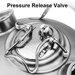 2.5 Gallon Cleaning Keg, Dual Head-Sankey D Ports, Wash Out Keg with Rubber Base for Beer Lines Cleaning