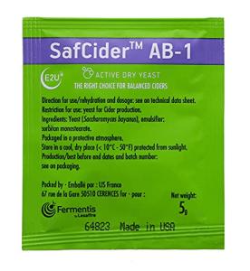Safcider Cider Yeast, 5g (Fermentis SafCider™ AB-1)