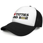 Ozrhuve I Love Titties and Beer Drinking Hat Funny Hat Gag Gifts Men Women Baseball Cap
