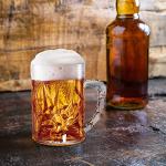 Peohud 6 Pack Plastic Beer Mugs, 20 Oz Beer Stein Glasses with Handle, Clear Large Drinking Cups for Bar, Cocktail, Alcohol, Beverages, Milk, Juice, Soda