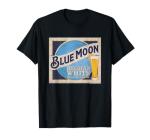 Coors Brewing Company Blue Moon Retro Big Chest Poster T-Shirt