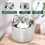 Howaoo 1.6 Gallon Cleaning Keg with D Coupler for Beer Line Cleaner, Beer Line Cleaning Kit Made of Stainless Steel, Beer Line Cleaner Used for Beer Line Cleaning, 1.6 Gallon Keg Line Cleaning Kit