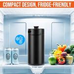 Pressurized Stainless Steel Mini Keg Growler, 128oz Matte Black Mini Beer Keg, Carbonated Beer Growler Mini Kegerator with Non-Slip Keg Cap & Silicone Hose, Portable Beer Growler for Picnic Party