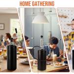 Pressurized Stainless Steel Mini Keg Growler, 128oz Matte Black Mini Beer Keg, Carbonated Beer Growler Mini Kegerator with Non-Slip Keg Cap & Silicone Hose, Portable Beer Growler for Picnic Party