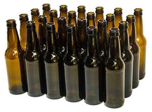 North Mountain Supply 12 Ounce Long-neck Amber Beer Bottles - Case of 24