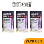 Craft A Brew - LalBrew BRY-97™American West Coast Ale Yeast - American Beer Dry Yeast - For Craft Lagers - Ingredients for Home Brewing - Beer Making Supplies - (3 Pack)