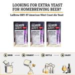 Craft A Brew - LalBrew BRY-97™American West Coast Ale Yeast - American Beer Dry Yeast - For Craft Lagers - Ingredients for Home Brewing - Beer Making Supplies - (3 Pack)
