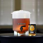 BrewDemon Premium Beer Kit - Conical Fermenter Eliminates Sediment and Makes Great Tasting Home Made Beer - 1 Gal. Recipe Included