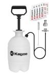 Kegco 1 Gallon Homebrew Hand Pump Pressurized Kegerator Cleaning Kit w/No-Rinse Cleaner