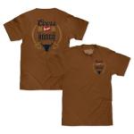 Tee Luv Men's Coors Banquet Beer Shirt - Front and Back Coors Rodeo Bull T-Shirt, Brown Sugar, M