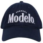 Modelo Cerveza Dad Hat, Cotton Baseball Cap with Embroidered Logo, Adjustable Baseball Hat, Blue, One Size