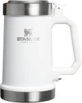STANLEY Classic Bottle Opener Beer Stein 24 oz | Flip Up Lid and Heavy Duty Handle with Built In Bottle Opener | Insulated Stainless Steel Beer Mug | BPA-Free | Frost Gloss