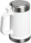 STANLEY Classic Bottle Opener Beer Stein 24 oz | Flip Up Lid and Heavy Duty Handle with Built In Bottle Opener | Insulated Stainless Steel Beer Mug | BPA-Free | Frost Gloss