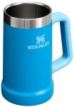 STANLEY Stay-Chill Beer Stein 24 oz | Heavy Duty Big Grip Handle | Beer Tumbler Drink Cup, Holds 2 Cans | Insulated Stainless Steel Party Mug | BPA-Free | Azure