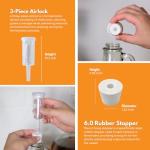 FastRack - Shepherd Made Mead Making Kit - 1 Gallon Jug Fermentation Set with Clear Glass Fermentation Jar, 3pc Airlocks, Rubber Stopper, Yeast Nutrient & Mead Yeast for Home Brewing