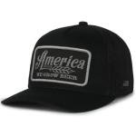 Rural Cloth America We Grow Beer Adjustable Snapback Hats (US, Alpha, One Size, Black)