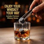 Whiskey Making Kit, Christmas Whiskey Gift Set with 12 Natural Wood Chips & Botanicals, Create Your Own Craft Whiskey Flavors | DIY Whiskey Infusion Kit for Men, Women, Christmas Birthday Gifts