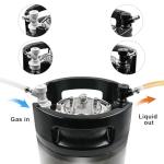 TWELVETAP 5 Gal Ball Lock Keg New Beer Keg Corny Tank 304 Stainless Steel Coke Syrup Milk Soda Barrel Rubber Handle Bucket Ball Lock Cornelius Style—2PCS