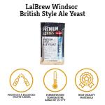 Craft A Brew - LalBrew Windsor™ - British Style Ale Yeast - For Craft Lagers - Ingredients for Home Brewing - Beer Making Supplies - (1 Pack)