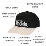Modelo Cerveza Black & White Retro Grandpa Snapback Hat