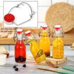 ZEBEIYU 12 Pack 4 oz Swing Top Glass Bottles,Flip Top Glass bottles with airtight Caps for Home Brewing Beer,Kombucha,2nd Fermentation,Kefir,Beverages,Soda,Oils,Vinegar,Limoncello,Vanilla extract