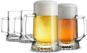 Bormioli Rocco 4-Pack Large Beer Mugs