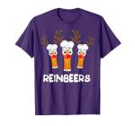 Reinbeers Funny Reindeer Beer Christmas Drinking Xmas Gift T-Shirt