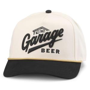AMERICAN NEEDLE Unisex Garage Beer Scottie Adjustable Snapback Baseball Hat (25010A-GBEER-BLK)