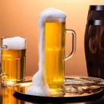 BothEarn Long Beer Mug Set of 2, 21 oz Heavy British Pub Thick Glass with Handle - Stein Cup for Beer Lover