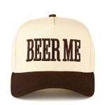 Premium Embroidered Trucker Hat Collection | Vintage Adjustable Snapback Baseball Hats for Men & Women (US, Alpha, One Size, Beer Me | Brown/Natural)