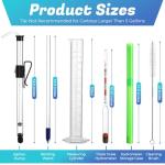 LemonRoad Wine Siphon Kit, Siphon for Wine Makings with Auto Pump, Tubing, Bottling Wand, 4 Airlocks & 4 Stoppers, for Small Batch Beer Kombucha Mead Home Brewing Equipment