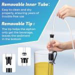 LemonRoad Wine Siphon Kit, Siphon for Wine Makings with Auto Pump, Tubing, Bottling Wand, 4 Airlocks & 4 Stoppers, for Small Batch Beer Kombucha Mead Home Brewing Equipment