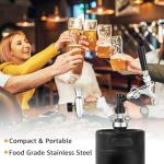 Mini Keg Dispenser, Beer Keg Spear Stainless Steel Double Ball Lock Quick Fitting Mini Keg Spear for Growler with 50" Beer Hose for 2L/3.6L/4L/5L/10L Mini Keg Growler
