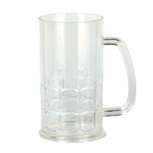 Beistle Plastic Beer Stein with Handle, Clear 17 oz. Drinkware Mug Party Favor for Oktoberfest, St. Patrick’s Day, Halloween, German Festivals, Beer Tasting Events, and Pub Crawls
