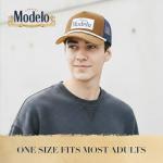 Modelo Trucker Hat, Vintage Baseball Cap, Mesh Back with Rope Detail, Adjustable Snapback Closure, Corduroy