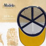 Modelo Trucker Hat, Vintage Baseball Cap, Mesh Back with Rope Detail, Adjustable Snapback Closure, Corduroy