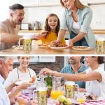 SENONAPO 20 Pcs Plastic Beer Mugs with Handles and 20 Stainless Steel Straws, Large Drinking Cups Reusable Clear Beer Stein Glasses Bulk for Bar, Home, and Party Beverages(16 oz)