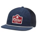 AMERICAN NEEDLE Coors Beer Mackie Adjustable Snapback Baseball Hat (22015A-COORS-NAVY)