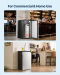 VEVOR Beer Kegerator, Single Tap Commercial Draft Beer Dispenser for D system, Refrigerator With Shelves, Hold 1 Sixth Keg, 2.5lbs CO2 Tank, 92L
