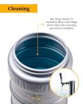 Bar-King Quick-Connect Kegerator Beer Line Cleaning kit. Finally, Cleaning Your Lines is Simple! (Includes Cleaning Powder) - for Standard Kegs