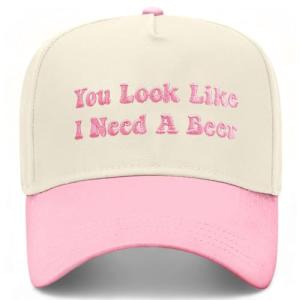 Vintage Canvas Embroidery Funny Hats You Look Like I Need A Beer Hat Adjustable Baseball Cap for Men Women