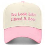 Vintage Canvas Embroidery Funny Hats You Look Like I Need A Beer Hat Adjustable Baseball Cap for Men Women