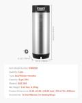 VEVOR Corny Keg, 5 Gallon Ball Lock Keg, SUS304 Cold Brew Kegs with Dual Rubber Handles & Heavy-Duty Rubber Bottom, Brewing Equipment for Home Brewing Party, 1 PCS